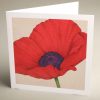 Greetings Cards - red-poppy - textured (150x150)
