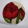 Round Glass Coaster - burgundy-uncle-tom-tulip