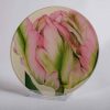 Round Glass Coaster - greenwave-tulip