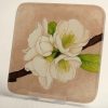 Square Glass Coaster - apple-blossom