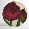 Round Melamine Table Mat - burgundy-uncle-tom-tulip