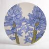 Round Melamine Coaster - blue-hyacinth