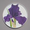 Round Melamine Tray - dark-purple-iris